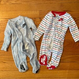Nike Kids Footies - Light Blue and Striped
